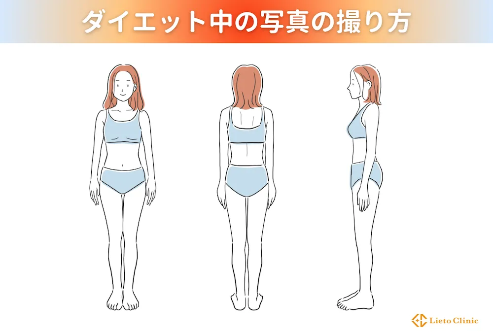 ダイエット中の写真の撮り方